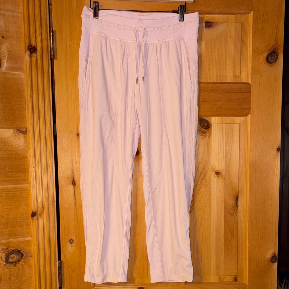 Lululemon Light Pink Drawstring Cropped Pants - image 1